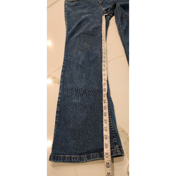Signature by Levi Strauss At Waist Bootcut Jeans Women's Size 14 Stretch Denim - Picture 8 of 11